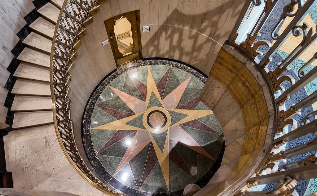 Winding staircase in Bottleworks, the old Coca Cola plant