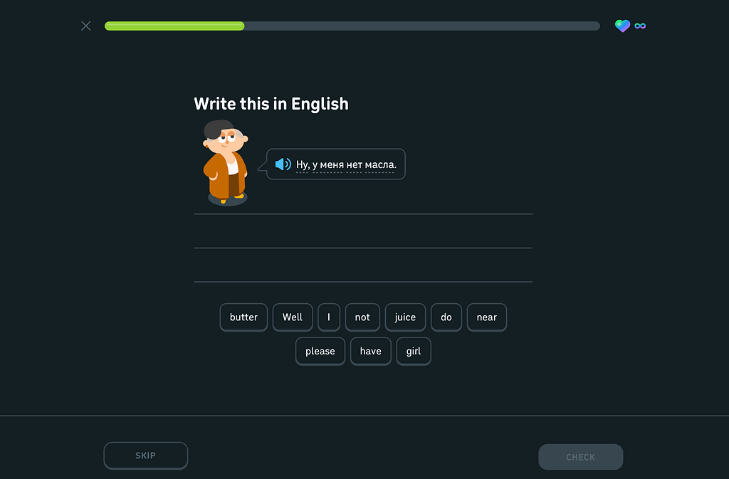 Duolingo, one of the best language learning websites for beginners