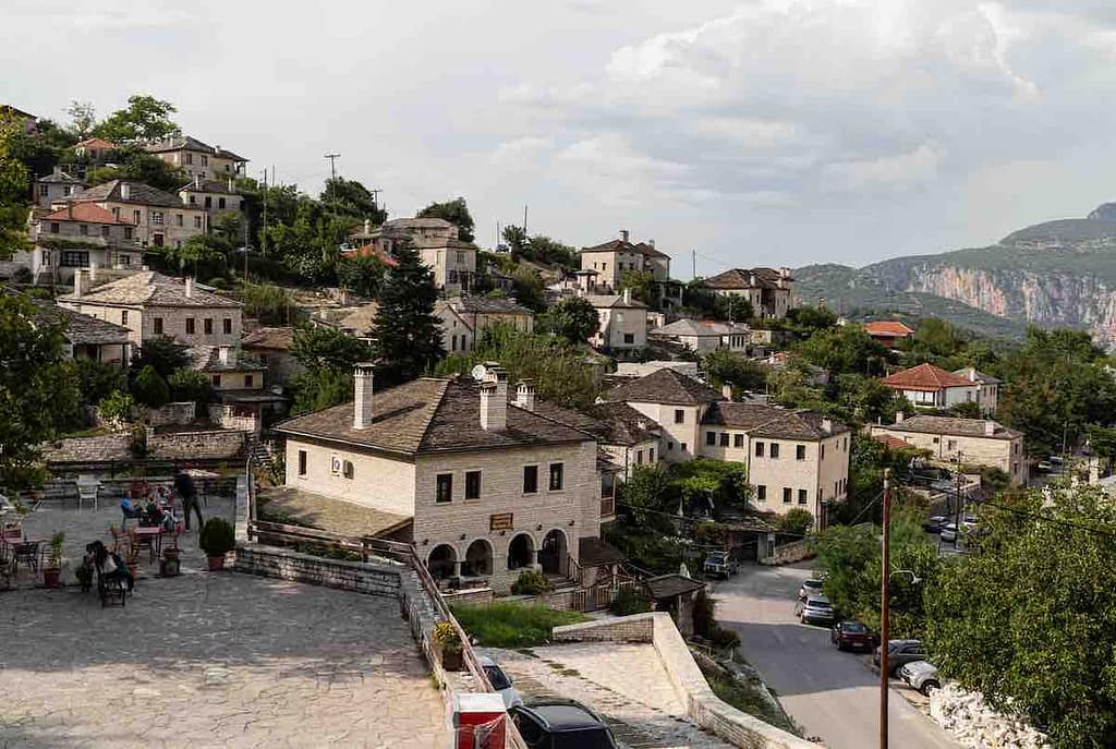 Aristi mountain village in Zagori, Greece.