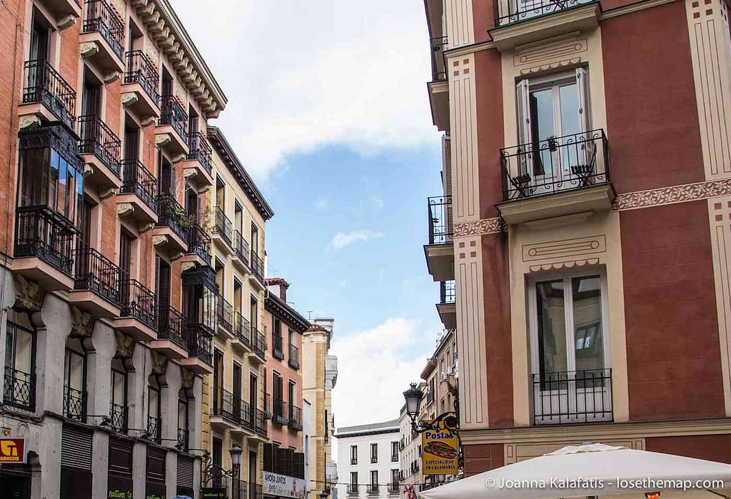 The architecture in Madrid is very colorful and Mediterranean, making walking around large parts of the city a joy.