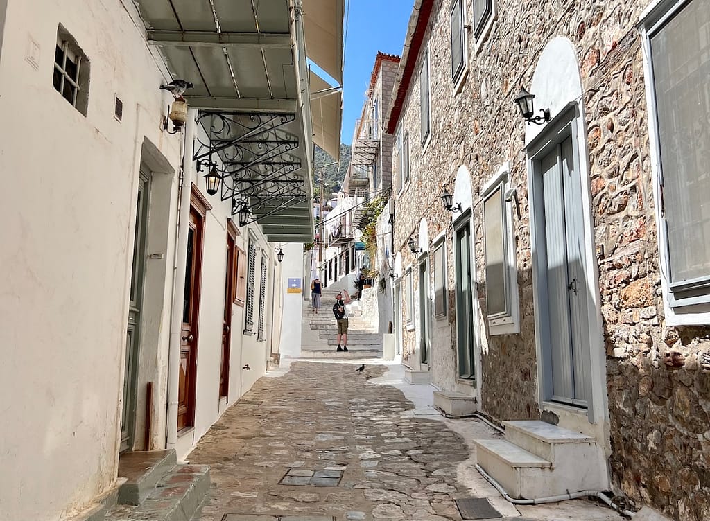 The charming streets of Hydra, Greece
