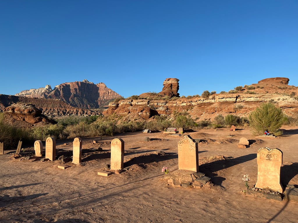Cemetery in the ghost town of Grafton, Utah.