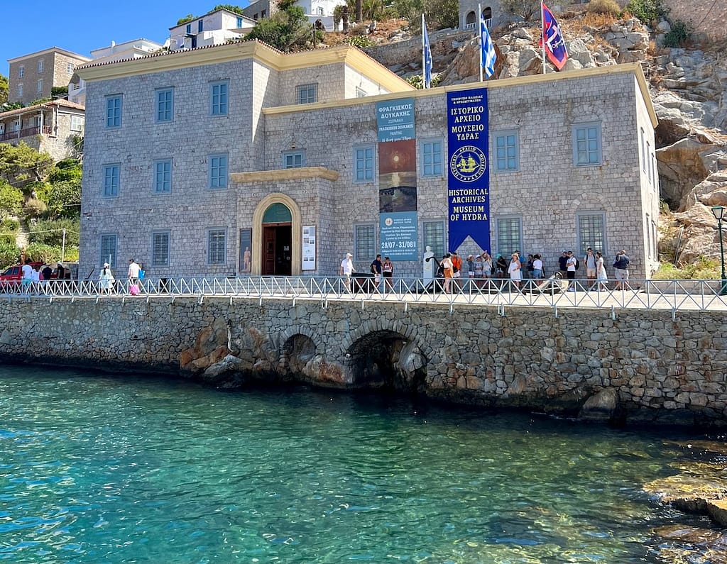 The HIstorical Archives Museum - one of the best things to do in Hydra, Greece if you want to learn about the island's history