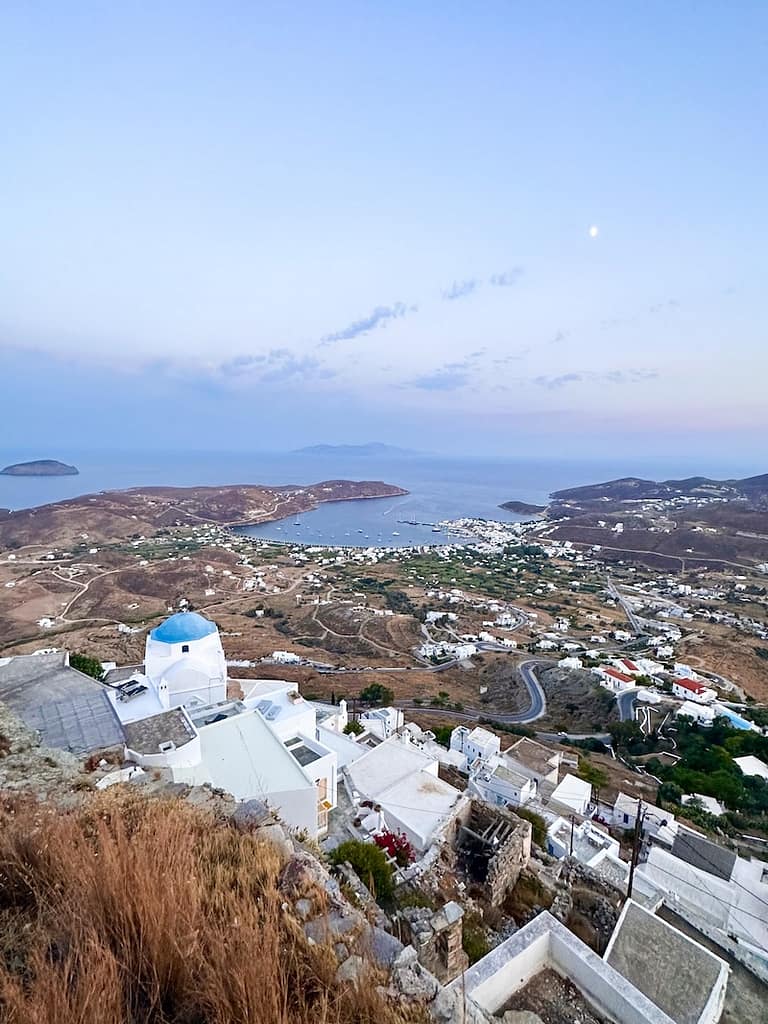 The view from the Castle of Serifos.