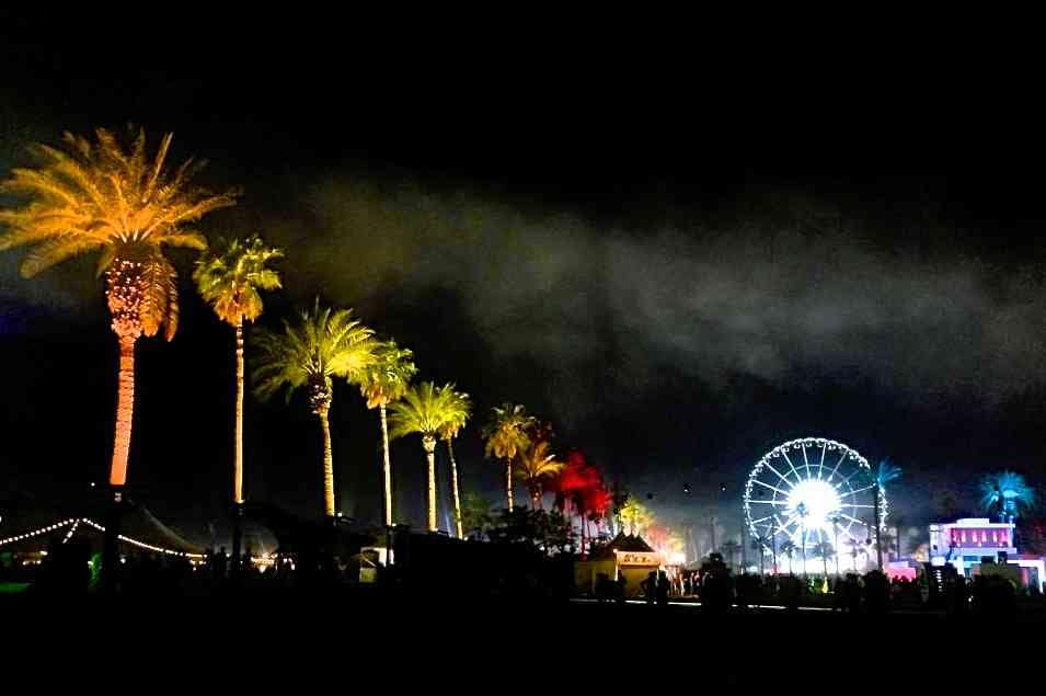 Coachella All Lit Up at Night Coachella at Night