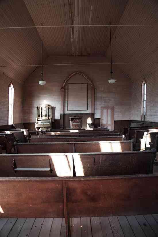 Bodie Church Interior