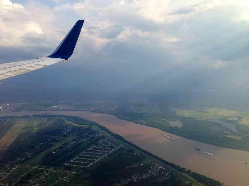 Plane New Orleans View