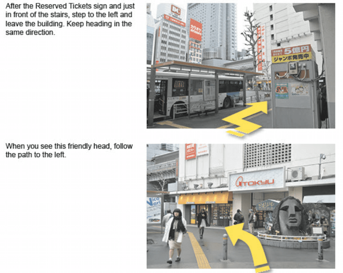 Directions to my accommodation in Tokyo, as addresses don't really work the same way in Japan.
