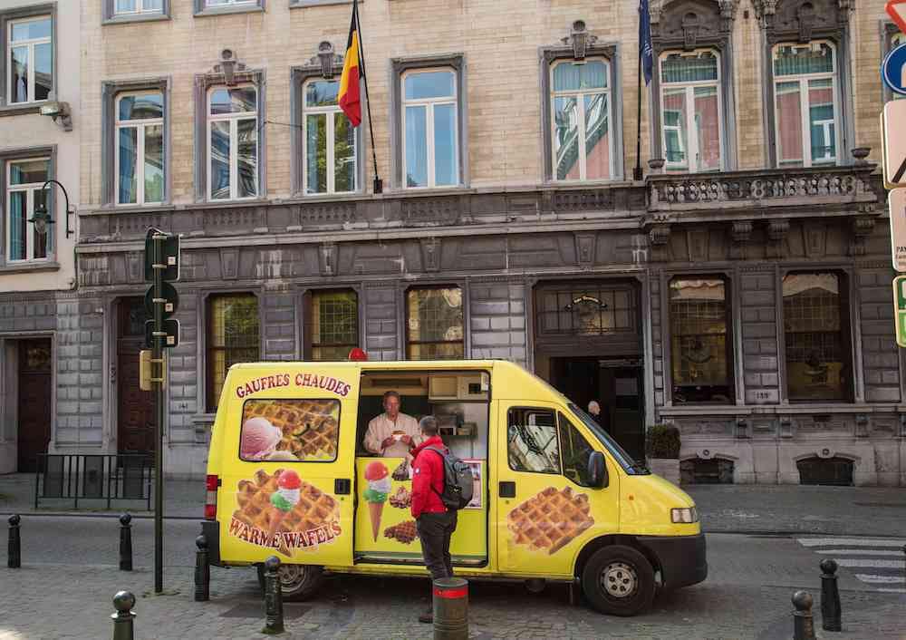Waffle food cart