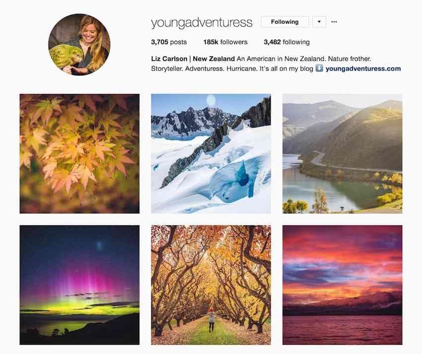 Young Adventuress Instagram