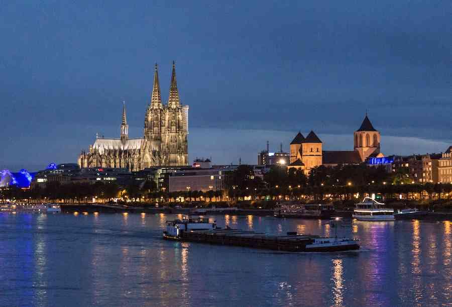 View of Cologne and the Rhine River