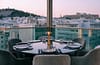 Dining table in Zale rooftop in Athens