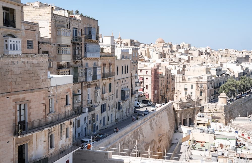 Valletta skyline in Malta