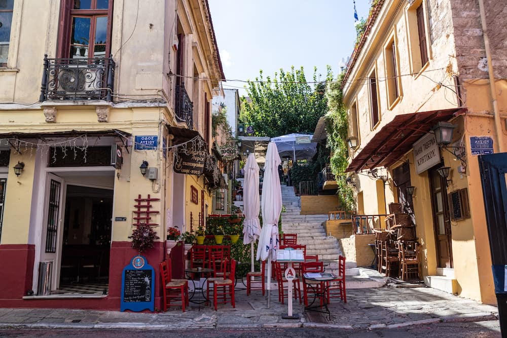 An alley in the central neighborhood of Plaka