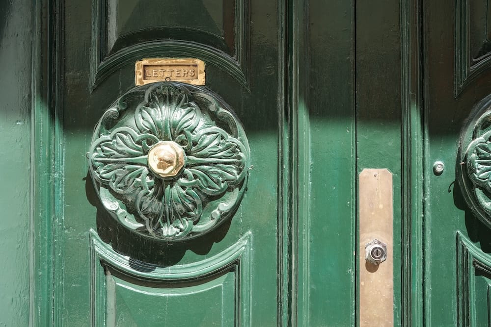 Ornate doors in Valletta