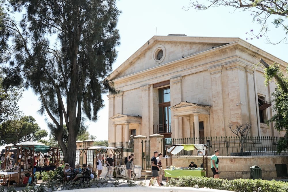 Eco Market at Upper Barrakka Gardens, one of the best things to do in Valletta, Malta