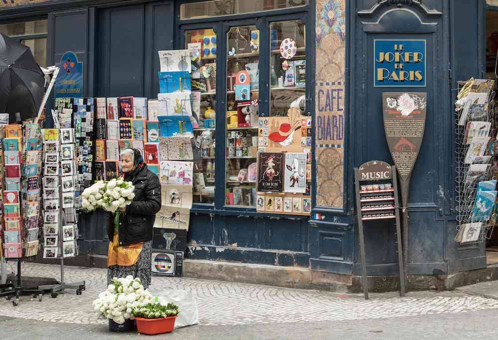 Woman vendor Rue Montorgueil