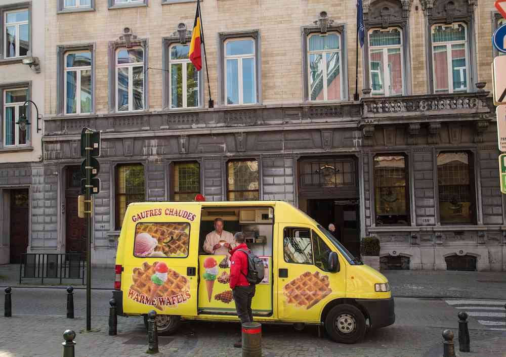 Waffle food cart