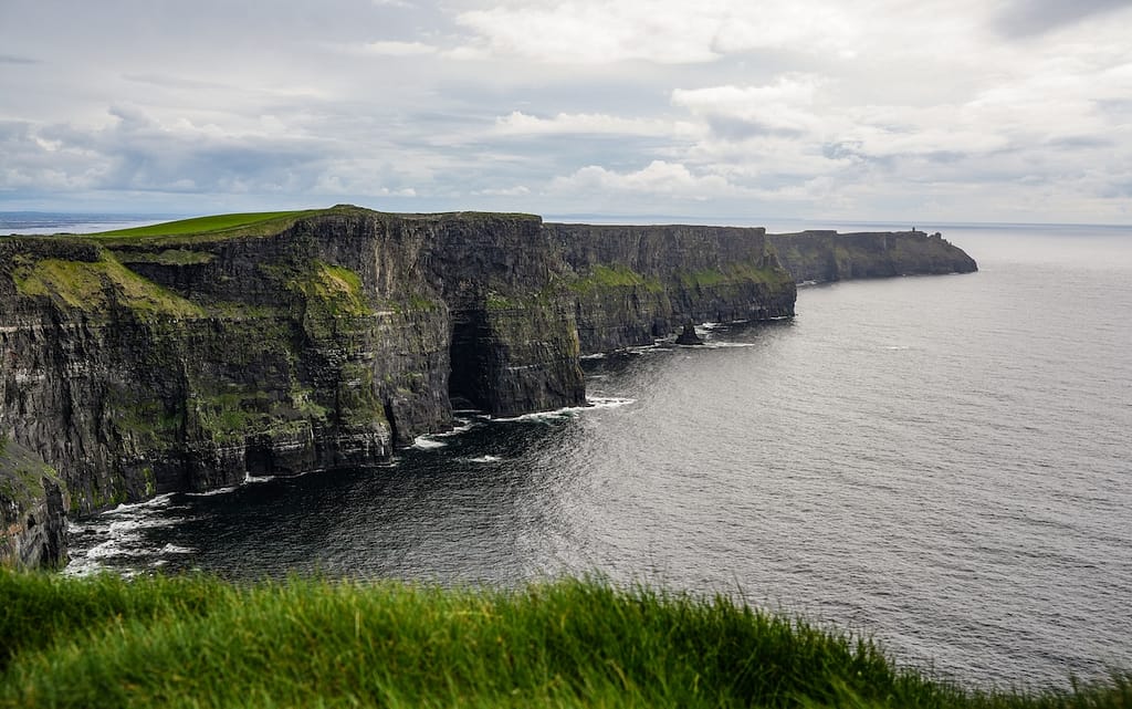 Cliffs of Moher with clouds