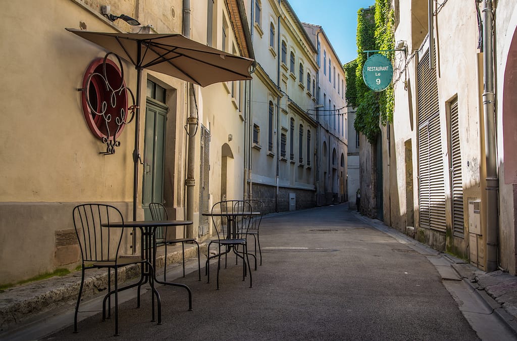 Nimes empty street