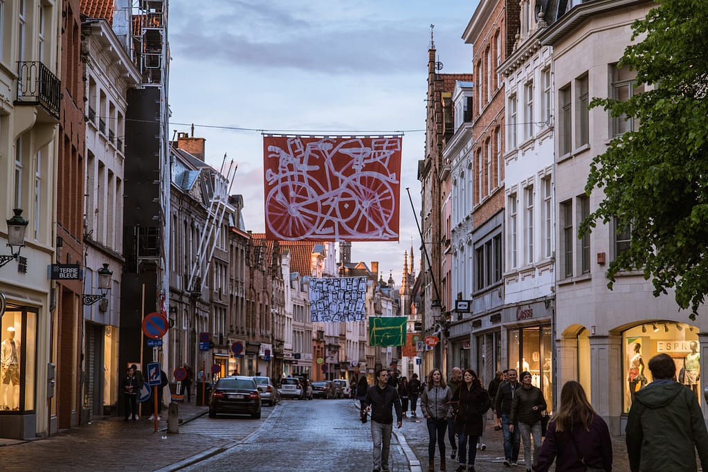 Main street of Bruges