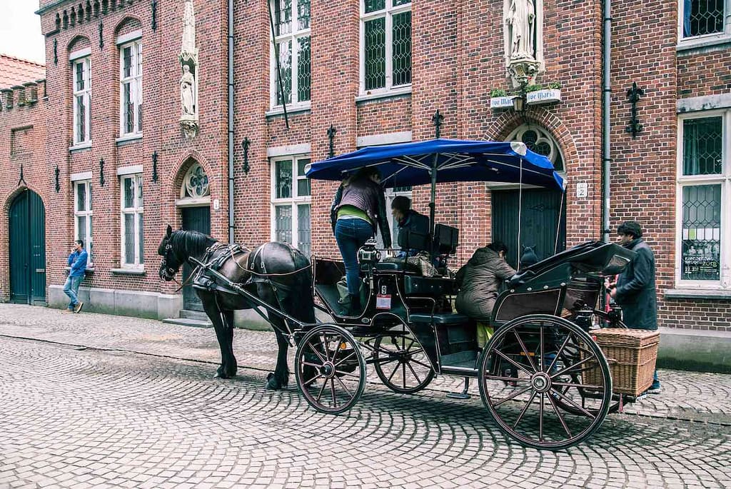 Horse drawn carriage Bruges