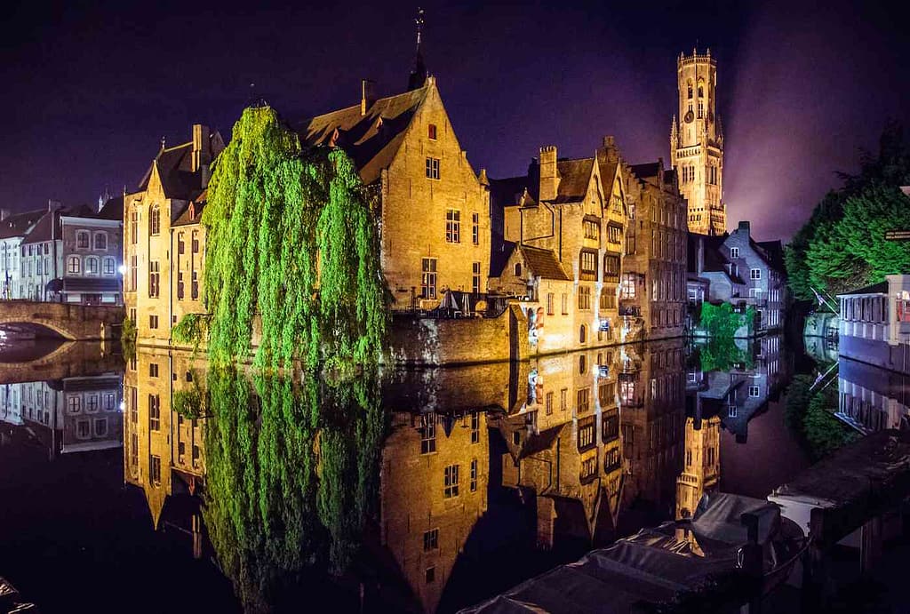 Bruges at night