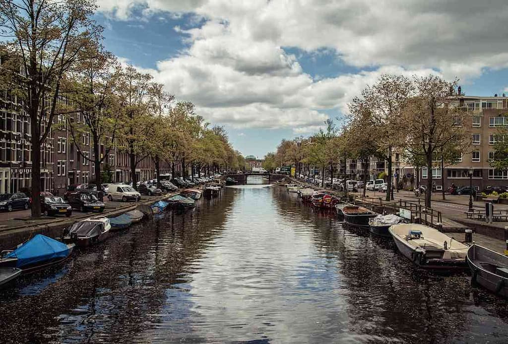 Amsterdam canal sunny