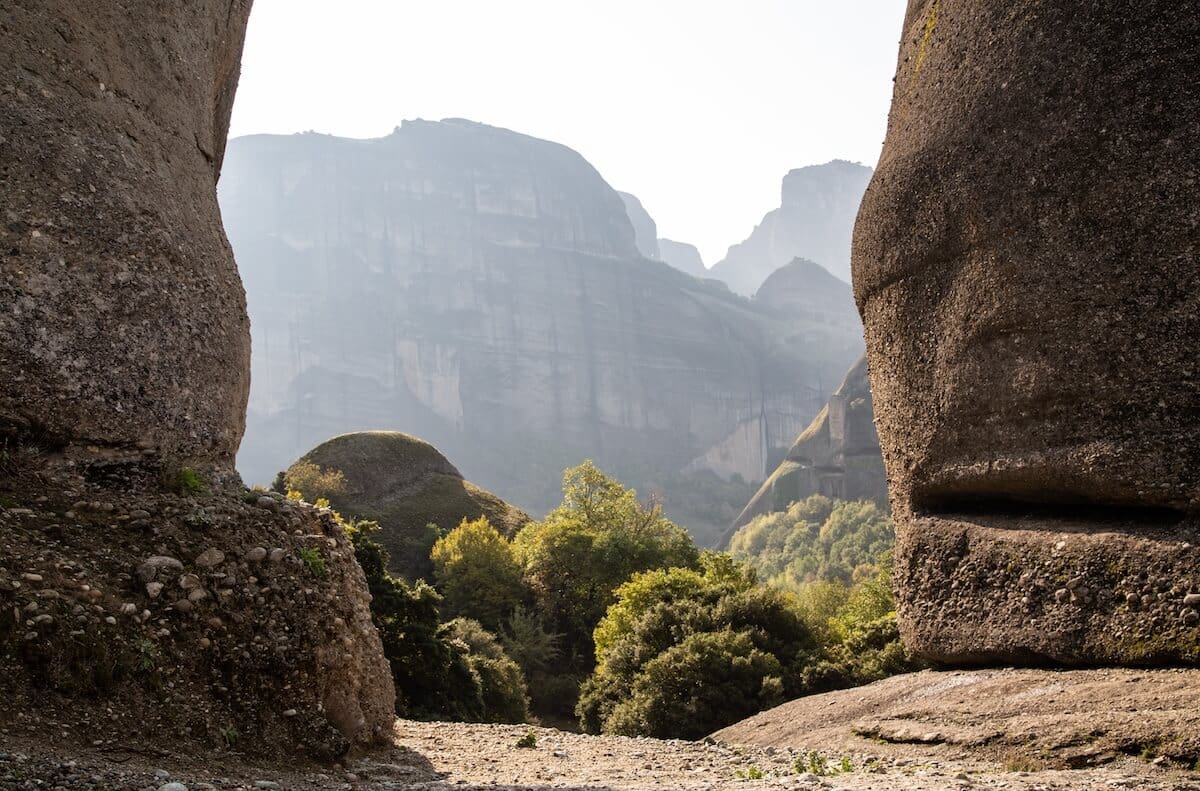 View from a hike around Meteora in the early morning.