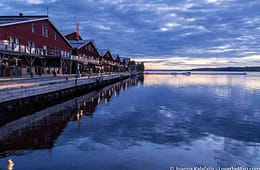 Lulea Midnight Sun reflection