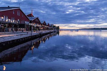 Lulea Midnight Sun reflection