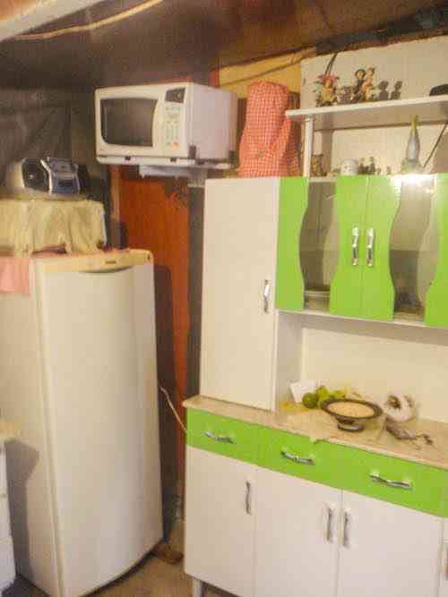 Kitchen inside the house of the local resident who let us see her home.