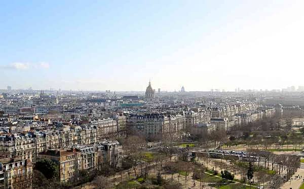 Paris Skyline view from Eiffel Tower