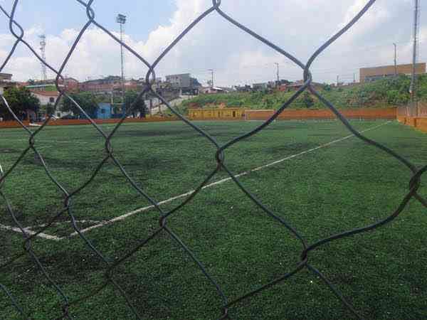 What every Brazilian favela has no matter what - a soccer field.