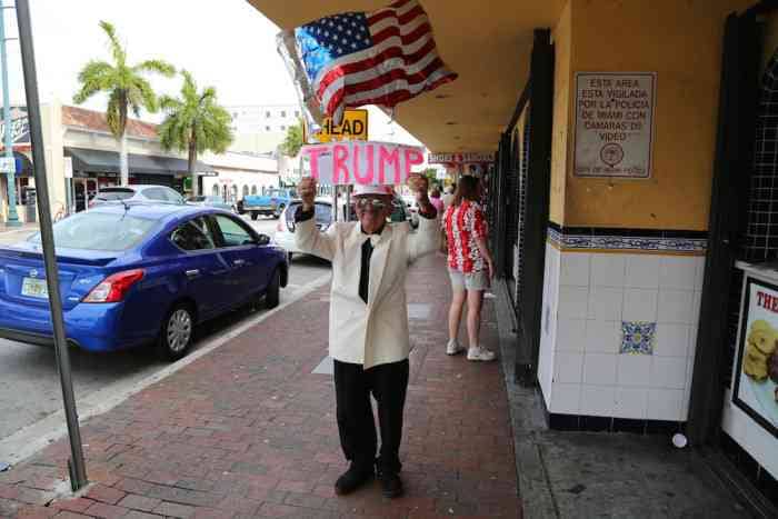 Cuban Trump supporter