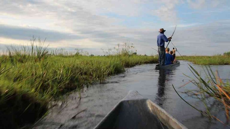 Crossing the Okavango Delta - Botswana