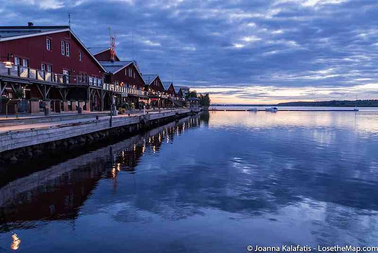 Lulea Midnight Sun reflection