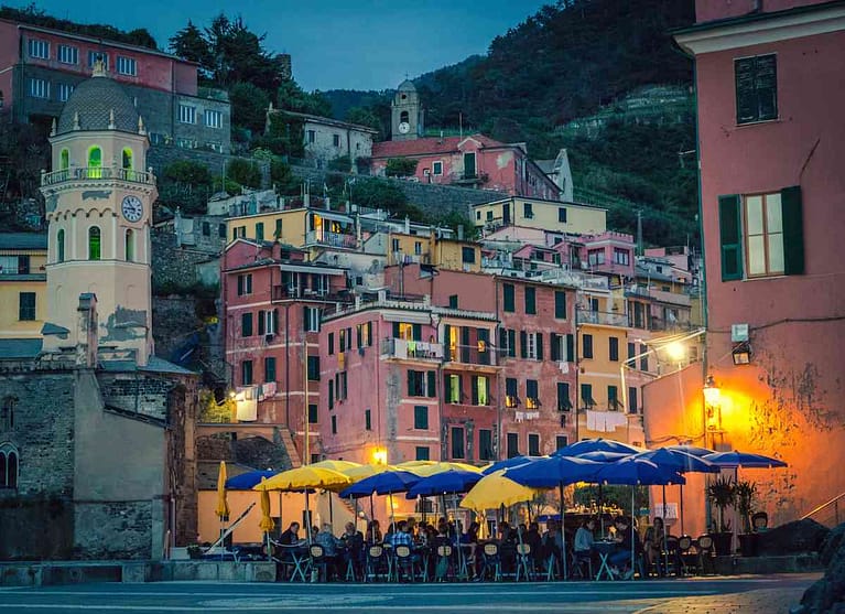 Vernazza, Cinque Terre, at night