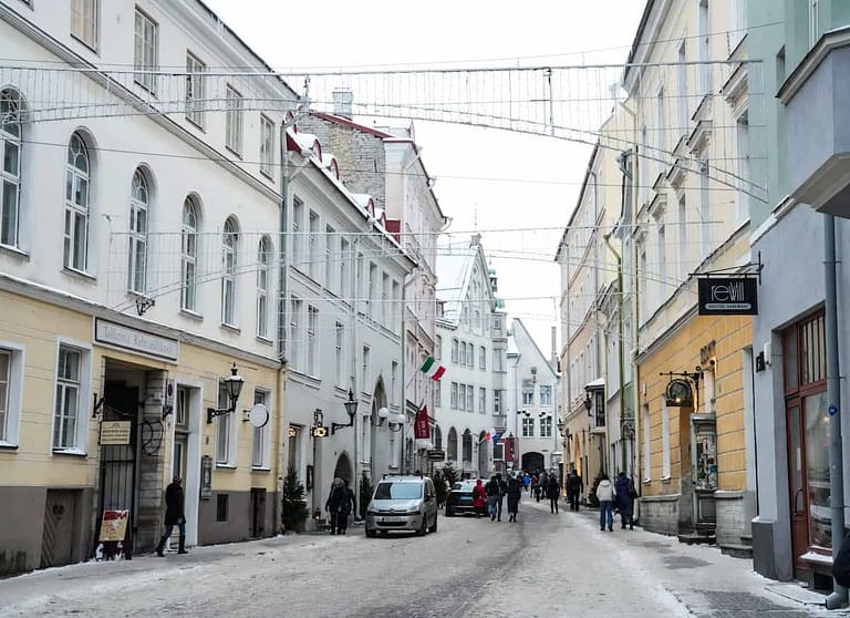 Even cold winter temperatures don't stop the residents of Tallinn from walking about the city. The capital is, in fact, very easily walkable.