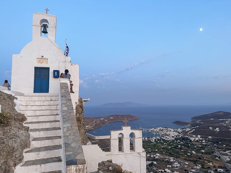 The view of Serifos from Agios Konstantinos.