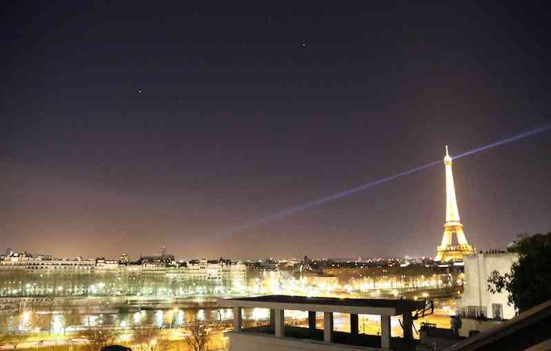 Paris at Night with Eiffel Tower