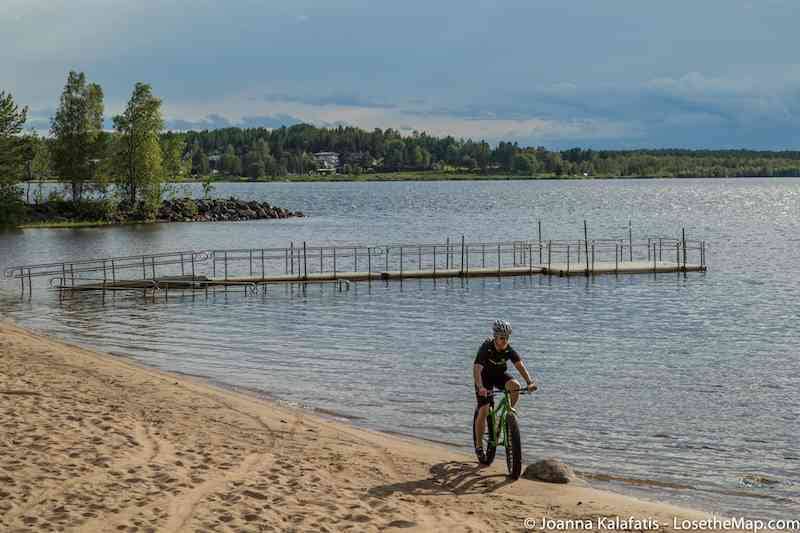 Lulea biking sand