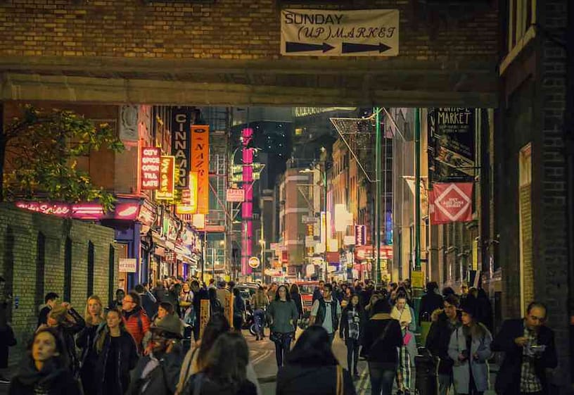 Shoreditch London at Night