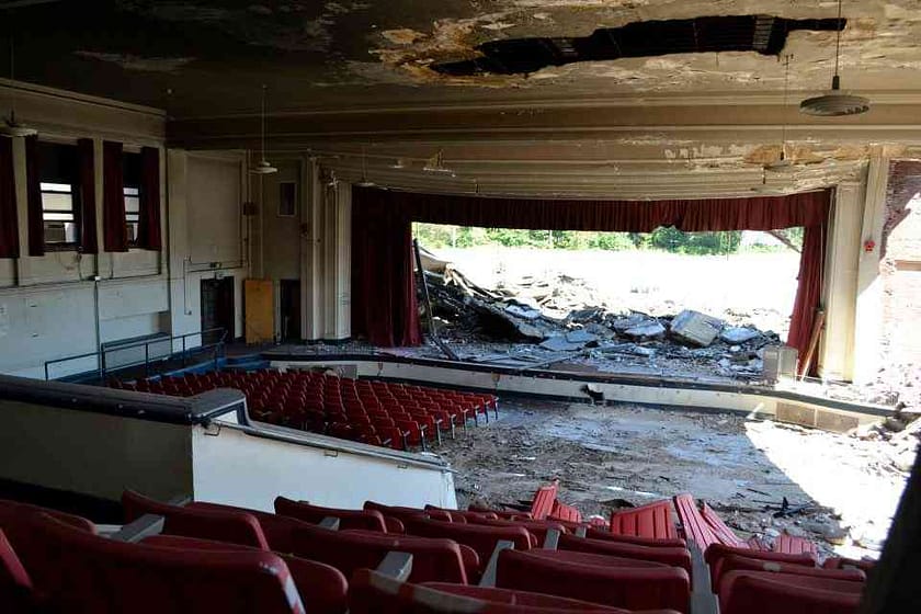 Abandoned auditorium