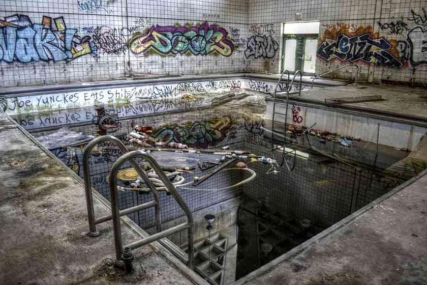 Abandoned pool