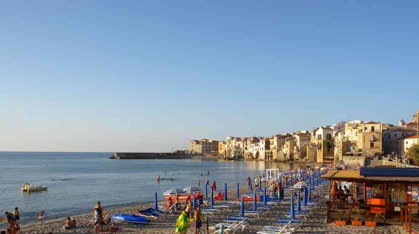 Cefalu Beach, Sicily, Italy