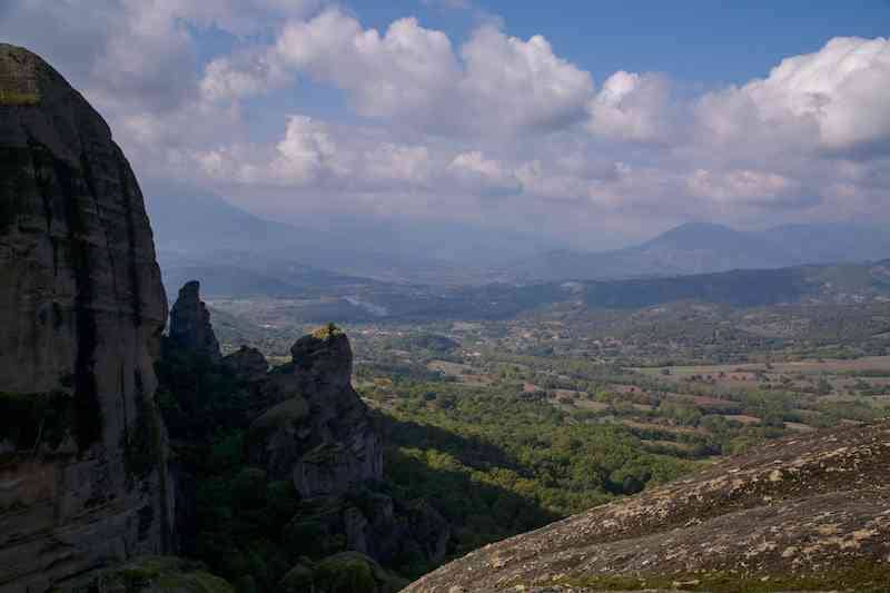 View from the top of Meteora