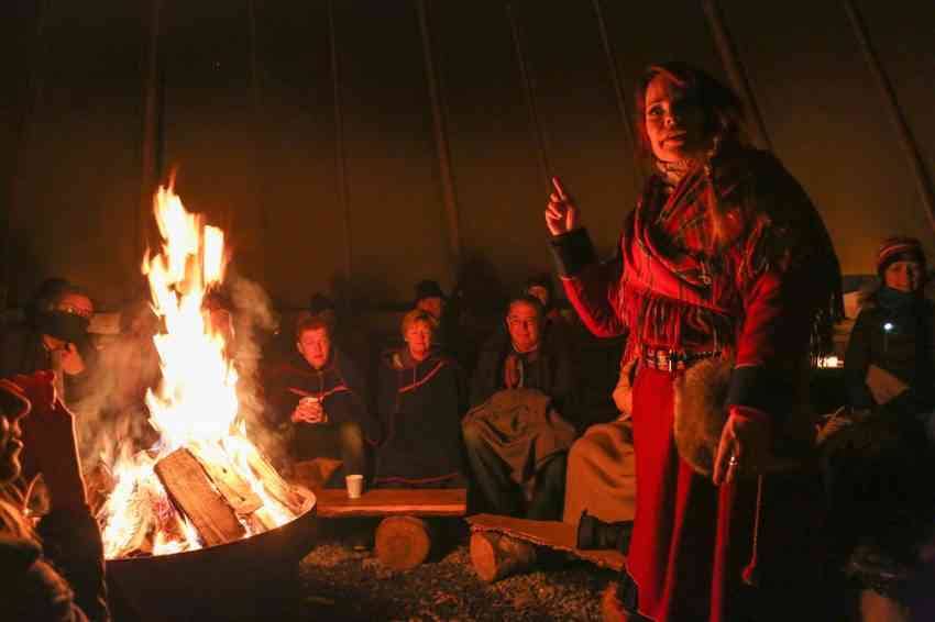 Sami Woman Camp Tromso