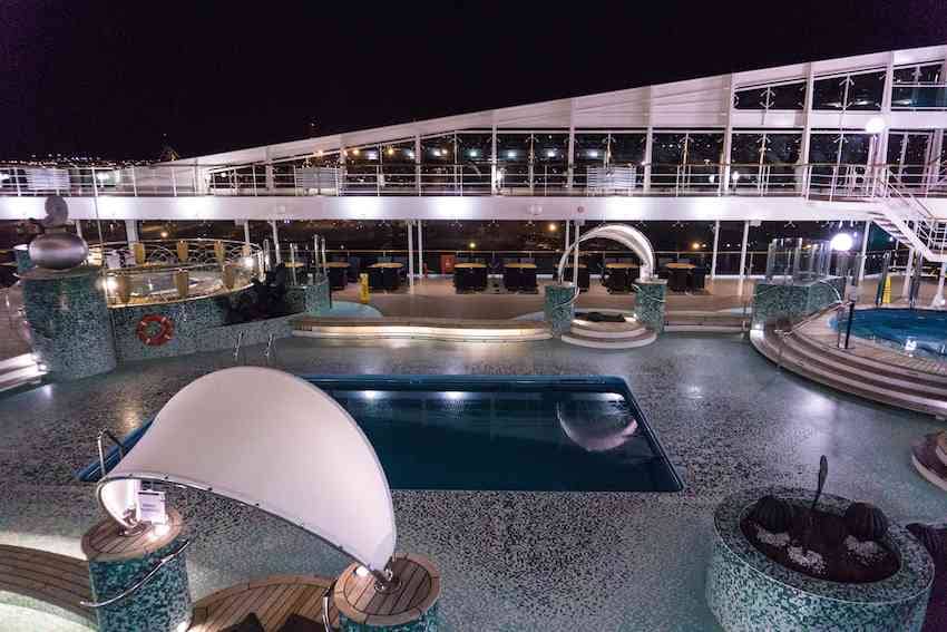 Exterior pool of the MSC Magnifica