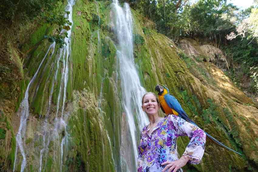 Janice Lintz El Limon Waterfall Dominican Republic